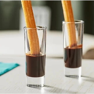 แก้วช็อตทรงสูงก้นหนา แก้วค็อกเทล ขนาด 65 มล. Shot Glass