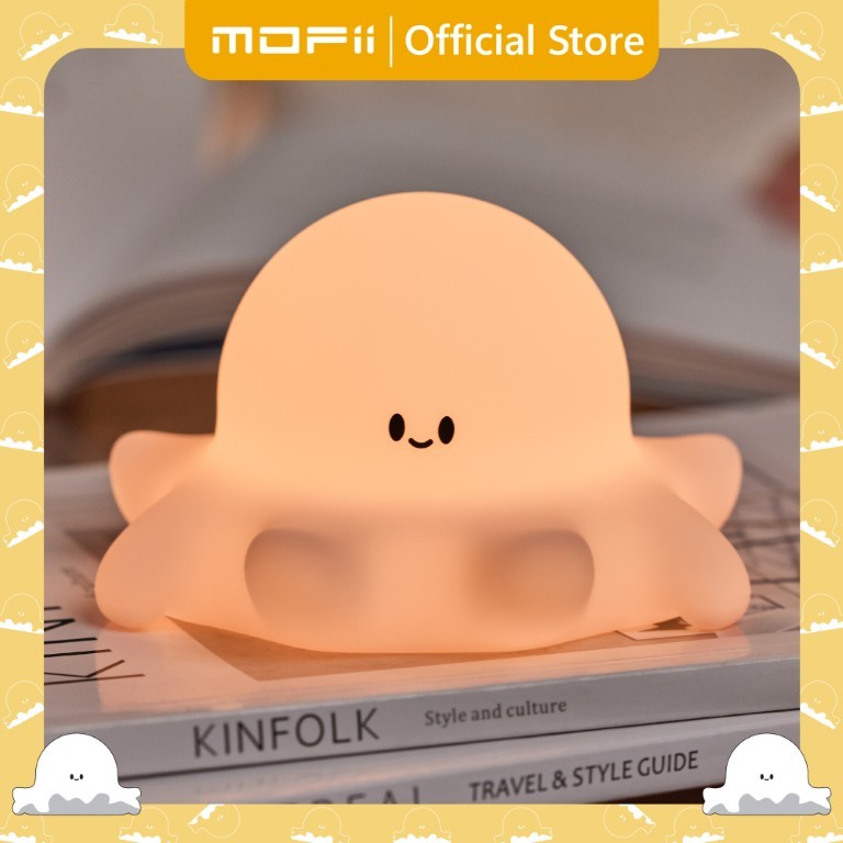 [ของแท้ รับประกันศูนย์ไทย]MOFii โคมไฟน่ารัก OCTOPUS ปลาหมึกน้อยสีพาสเทล อ้วนกลม ปรับแสงตั้งเวลาได้