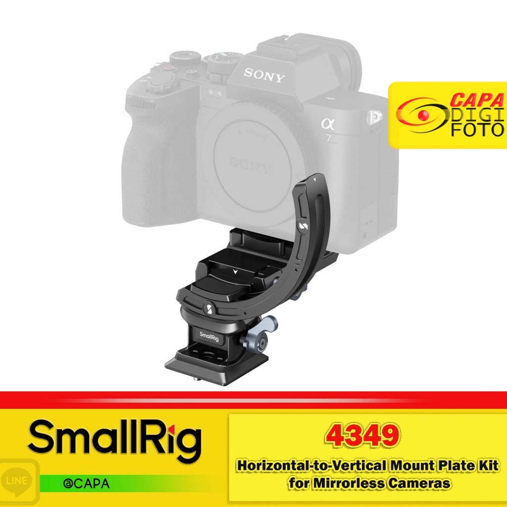 SmallRig-4349 Horizontal-to-Vertical Mount Plate Kit for Mirrorless Cameras