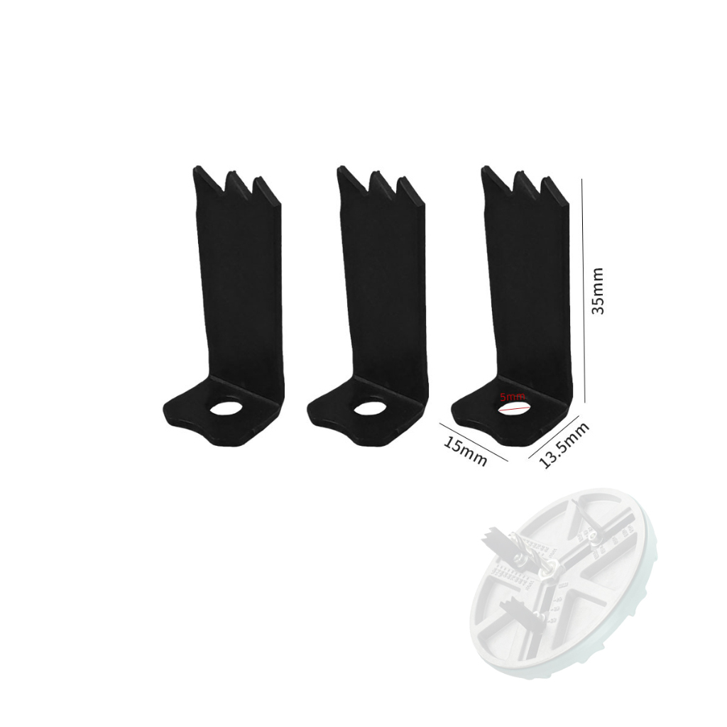 ใบมีด สำหรับ โฮลซอเจาะฝ้า 3 ชิ้น ต่อชุด ใบเลื่อยเจาะฝ้า เหล็กกล้าคาร์บอนสูง
