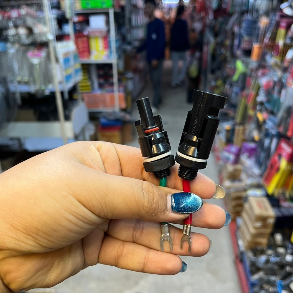 MC4 โซล่าเซลล์ MC4+หางปลา  สายไฟโซล่าเซล หัวต่อแผงโซล่าเซลล์ มาตรฐาน 1คู่