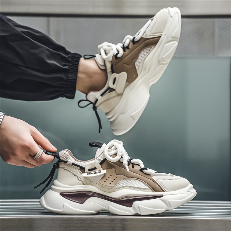 【Venous】2025 New รองเท้าผู้ชายแฟชั่นเกาหลี รองเท้าผ้าใบผู้ชายแบบเป็นกันเอง รองเท้าผ้าใบกีฬาสำหรับผู้ชาย