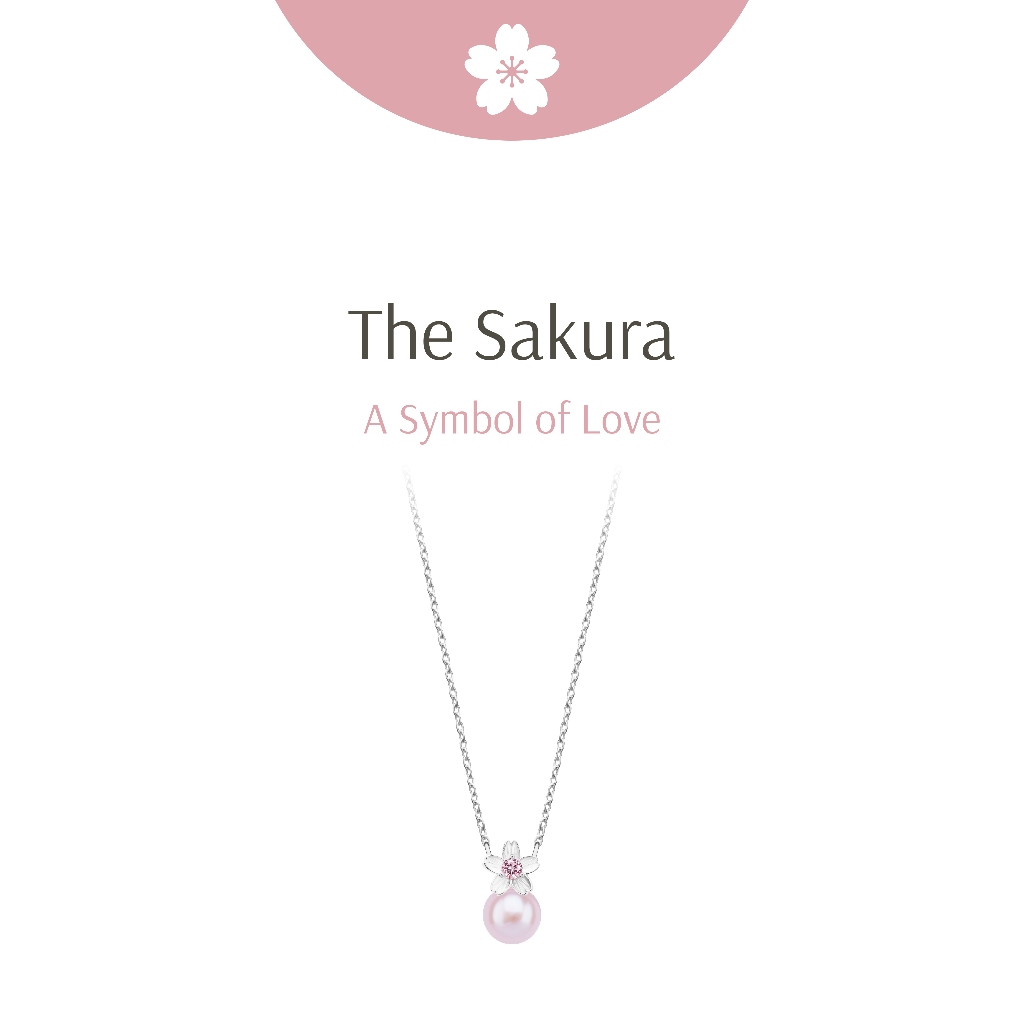 Ravipa | Mini Blooming Sakura and Pink Pearl Necklace - สร้อยคอ
