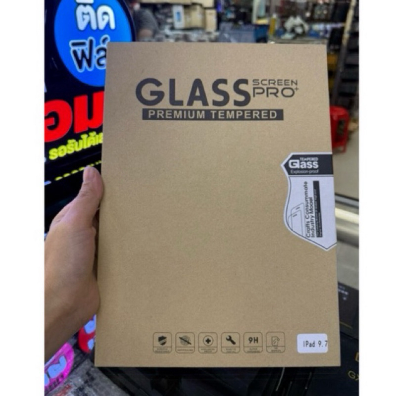 ฟิล์มกระจก แบบเต็มจอสำหรับ รุ่น iPad mini1/2/3/4/5/6/7/Air1/2/3/4/5/6 กระจกนิรภัย กันรอย ทุกรุ่น!