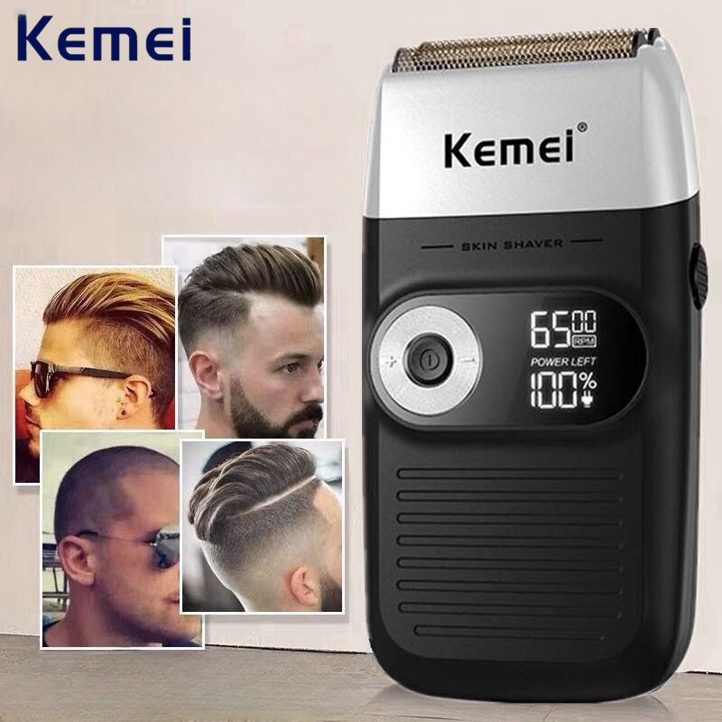 Kemei เครื่องโกนหนวดไฟฟ้าสําหรับผู้ชาย Km-2026