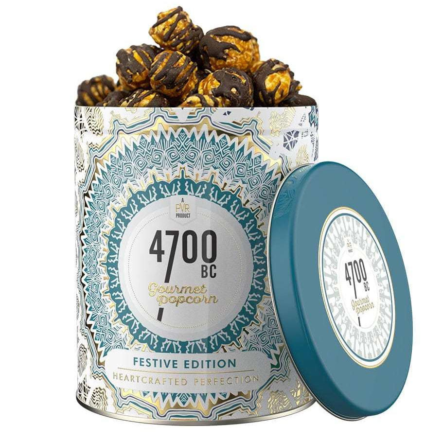 4700BC Mocha Walnut Chocolate Popcorn, Tin, 125g