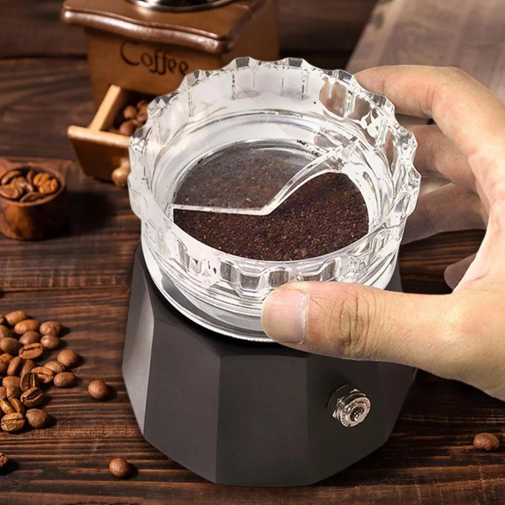 หม้อชงกาแฟแบบมอกา อุปกรณ์โรยผงโมก้าพอท Moka Pot Dosing Ring อุปกรณ์กาแฟ กลี่ยผงกาแฟ 3 ถ้วย/ 6 ถ้วย อุปกรณ์เสริม
