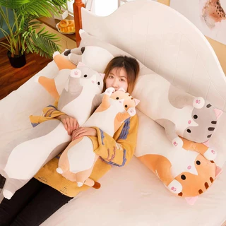 keycool หมอนแมว ตุ๊กตาแมว หมอนตุ๊กตา ตุ๊กตา หมอนข้าง แมว ถอดและล้างทำความสะอาดได้ ตุ๊กตาหมอนข้างแมว 50/70/90/110cm