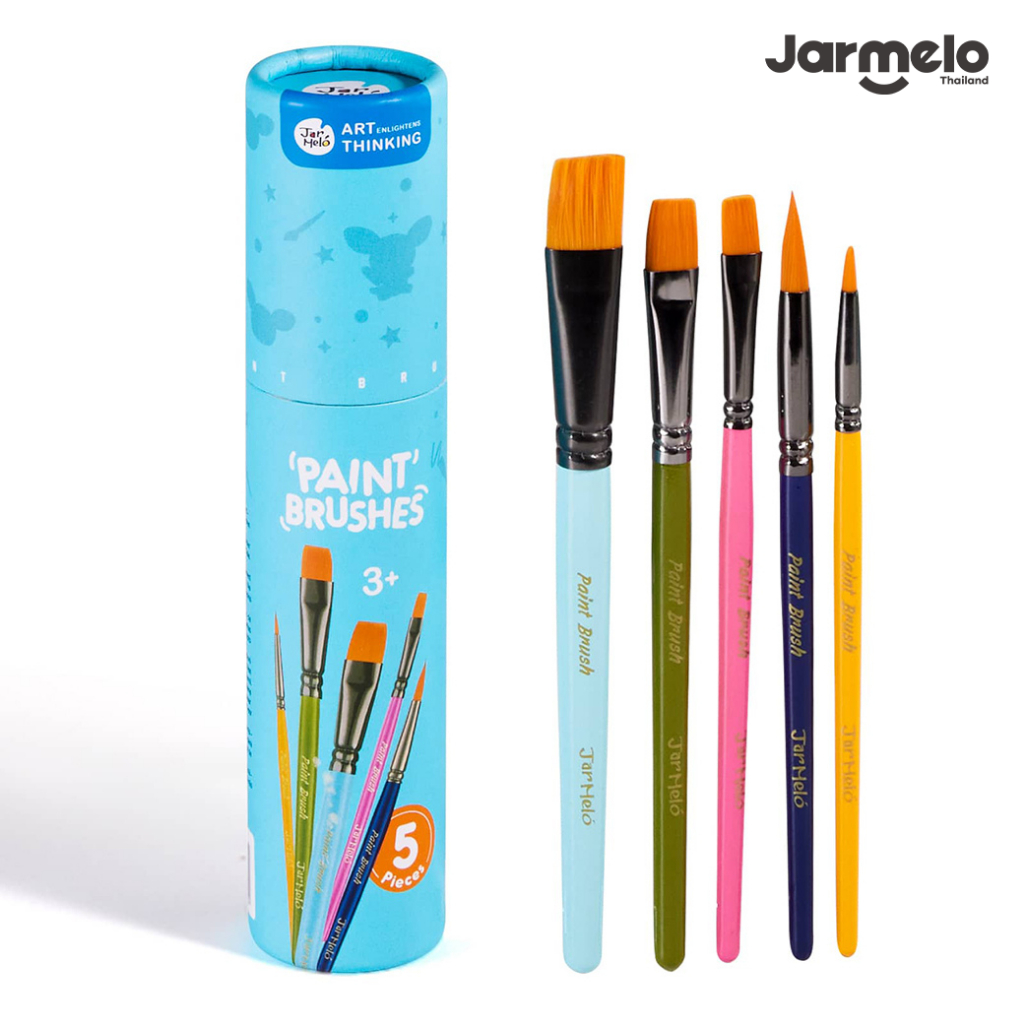 Jarmelo (Joan Miro) พู่กันแปรงระบายสี Paint Brushes 5 Pieces ของเล่นศิลปะเสริมพัฒนาการเด็ก 2 ขวบขึ้น