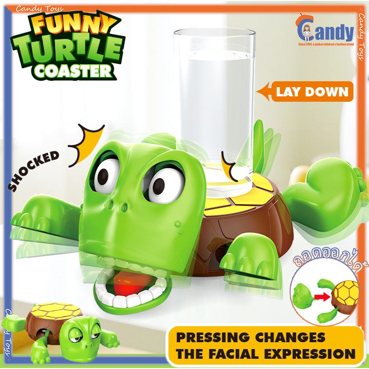 ที่รองแก้วเต่า แผ่นรองแก้ว ที่รองแก้วรูปเต่าสุดฮา ที่วางแก้วเต่าน่ารักสะดุดตา ของประดับตกแต่งรูปเต่าที่รองแก้วทนความร้อน