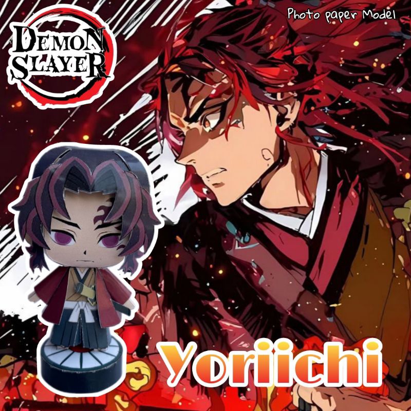 • Yoriichi • โมเดลกระดาษโฟโต้ ดาบพิฆาตอสูร พร้อมกล่องใส่