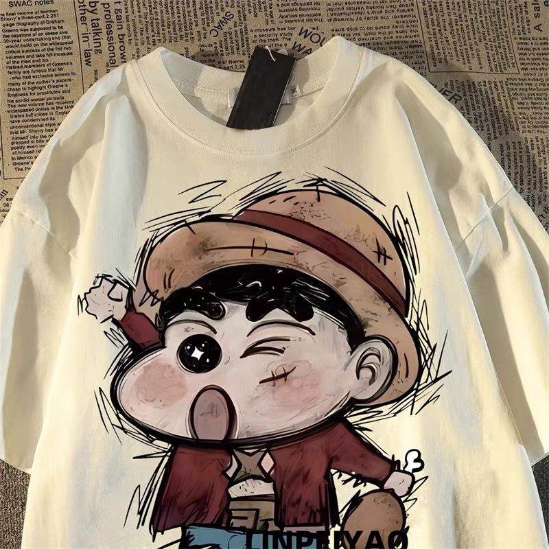 ​​✨【TTY】เสื้อยืดลายการ์ตูนสาวน่ารัก แขนสั้น คอกลม ผ้าเนื้อนุ่ม สวมใส่สบาย เสื้อยืดนักเรียนมัธยม