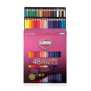 สีไม้ BI-Colored 2หัว สีไม้ BI-Colored 2หัว ดินสอสีนุ่มลื่น Premium 48สี 60สี 72สี จาก Master art / แพ็คจาก Master art /