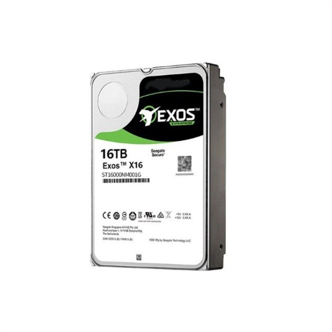 Seagate st16000nm001g 16TB EXOS x16 512e SATA 7200 Turn/Point 256mb 3.5 Inch Hard Drive