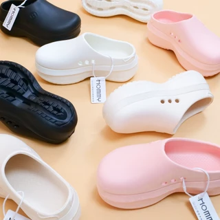 HOMMY_SHOES รองเท้าแตะ รองเท้าหัวโต รองเท้าผู้หญิง กันลื่น พื้นหนา 6 CM.(SH-2)..