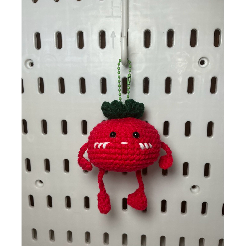 พวงกุญแจน้อนมะเขือเทศ 🍅 Tomato crochet keychain
