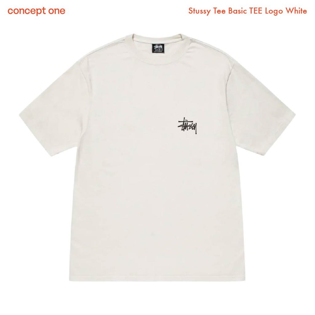 Conceptone Stussy Basic Tee White เสื้อยืด