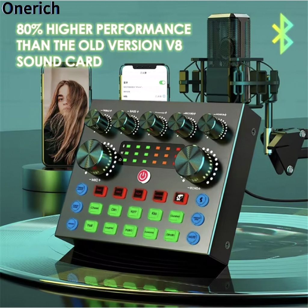 การ์ดเสียง V8S Anchor: ชุดการ์ดเสียง Bluetooth รองรับหูฟังและไมโครโฟน ออกแบบมาเพื่อการถ่ายทอดสดโดยเฉ