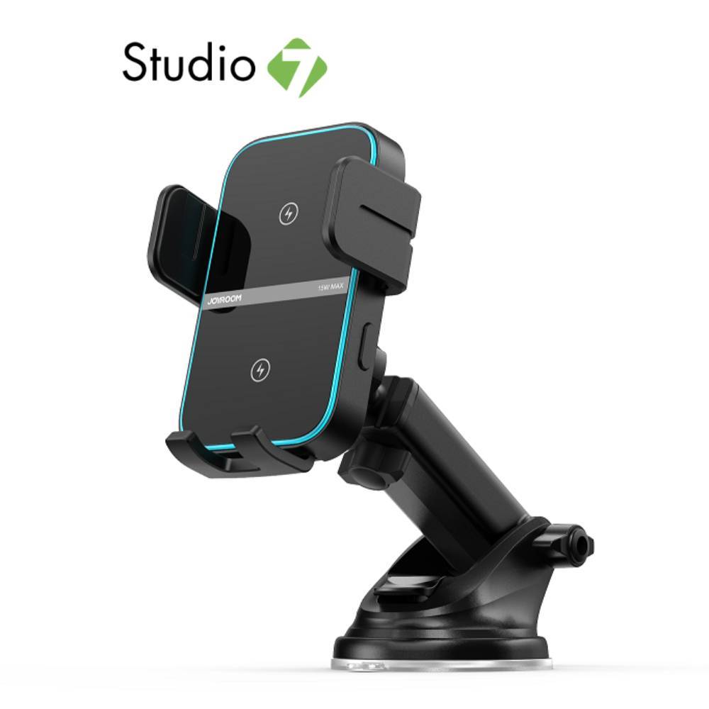 ที่วางโทรศัพท์ในรถ JOYROOM Car Holder Wireless Charger 15W Black (JR-ZS246s) by Studio7