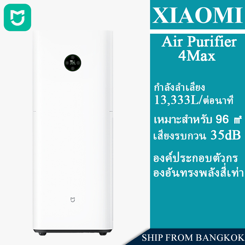 MIJIA Smart Air Purifier 4 Max เครื่องฟอกอากาศอัจฉริยะ 4 MAX CADR 850m3/h XIAOMI Home APP 96m2 Home 