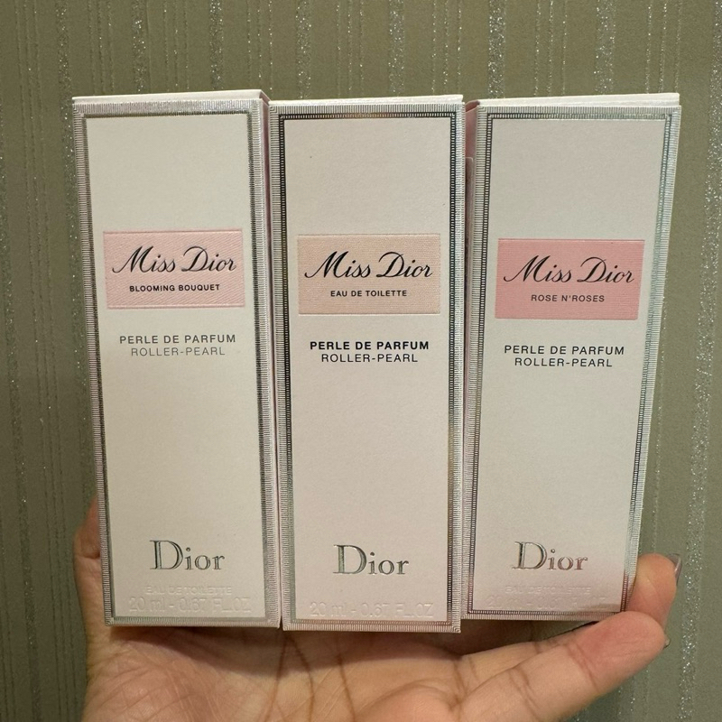 ‼️ร้านนี้ถูกที่สุด‼️น้ำหอมโรลเลอร์ลูกกลิ้ง Miss Dior Blooming Bouquet Roller-Pearl 20ml. EDT ได้ถุงจากช้อป