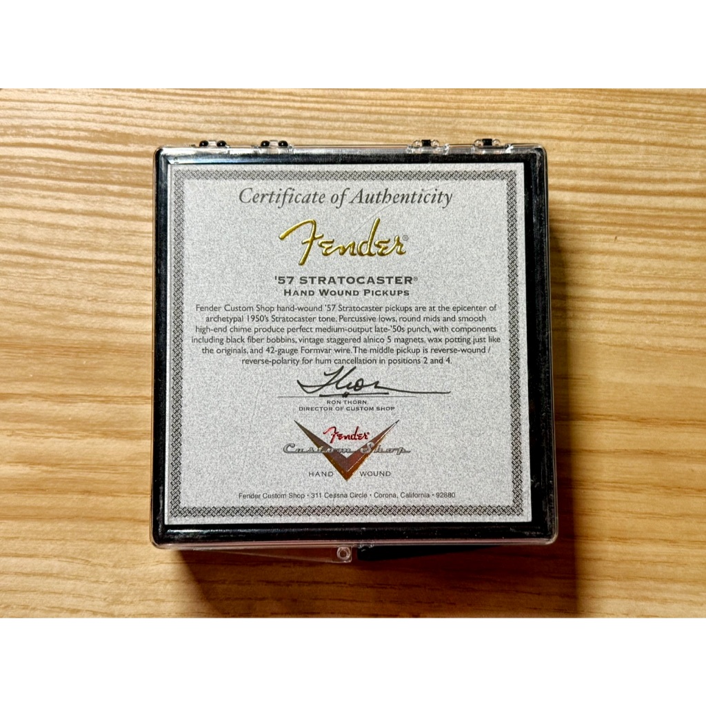 *Rare* (มือสอง)Fender Custom Shop Hand Wound '57 Stratocaster Pickups