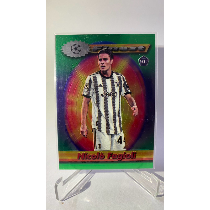 การ์ดนักฟุตบอล RC, JUVENTUS, TOPPS FINEST 2023, N. Fagioli, M. Soule, S. Iling-Junior