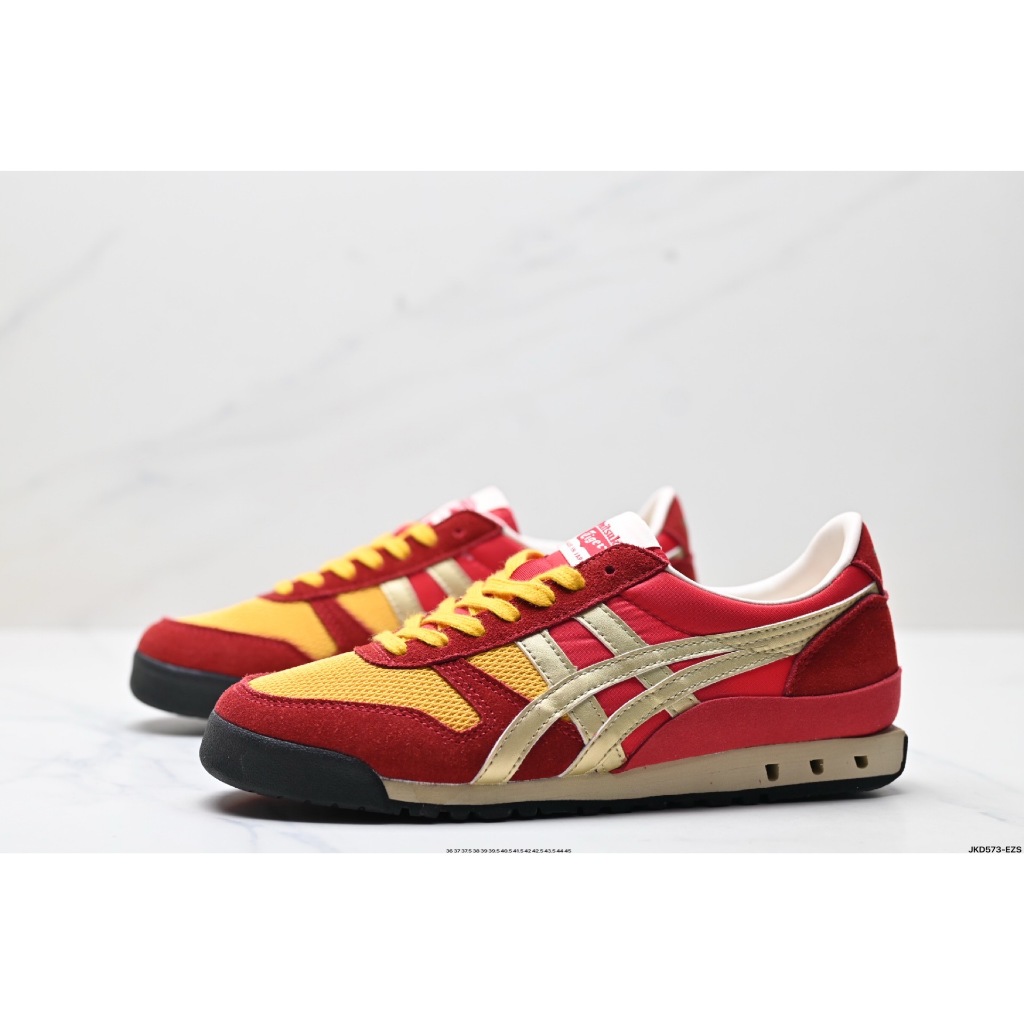 Onitsuka Tiger Ultimate 81 Nm หนังกลับสองชั้น แฟชั่น รองเท้าลําลองชีวิต