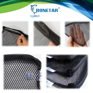 ถุงตาข่าย xinyou แบบซิป สำหรับใส่ เซรามิค หินกรอง C-bar (ตาห่าง2mm)