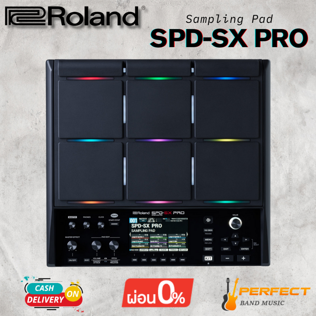 แพดกลองไฟฟ้า Roland SPD-SX Pro Sampling Pad [ผ่อน 0% 10เดือน]