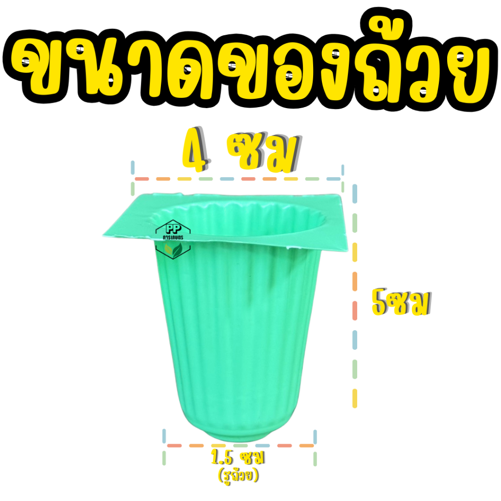 ถ้วยปลูกสีเขียว 100 แผง ถ้วยปลูกผักไฮโดรโปนิกส์ (ชุด 100 รูปที่ 4