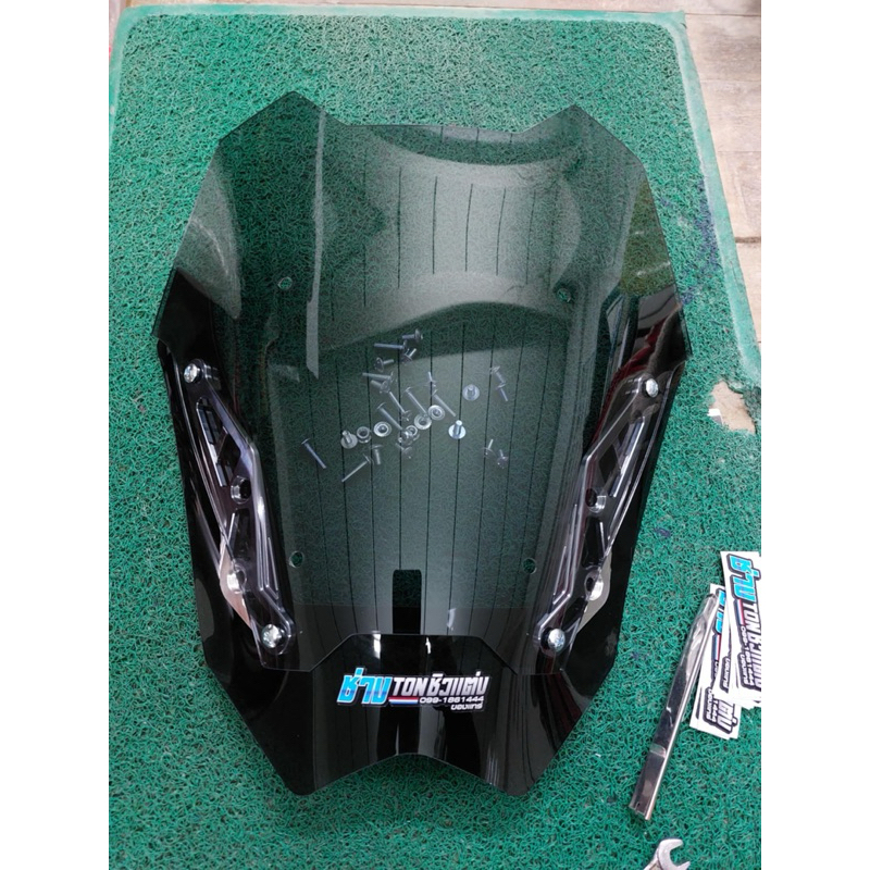 Nmax2025 ชิวแต่งหน้าซิ่งขอบดำขามิเนียม ขาไดร์สี