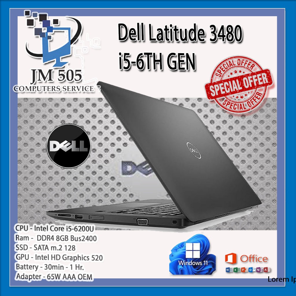 Dell Latitude 3480  I5-6TH GEN