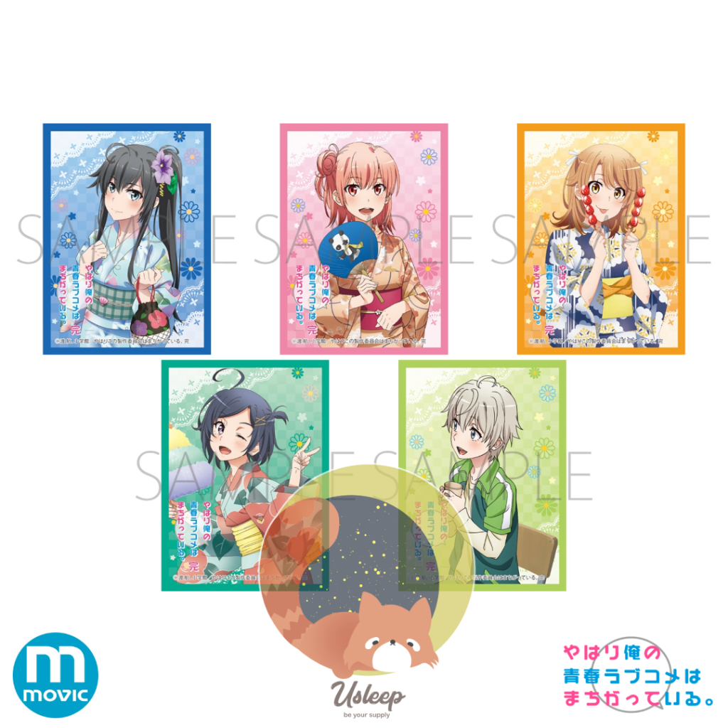 Chara Sleeve Yahari Ore no Seishun Love Comedy wa Machigatteiru SNAF : Yukino, Yui, Iroha, Komachi, Saika - ซองใส่การ์ด