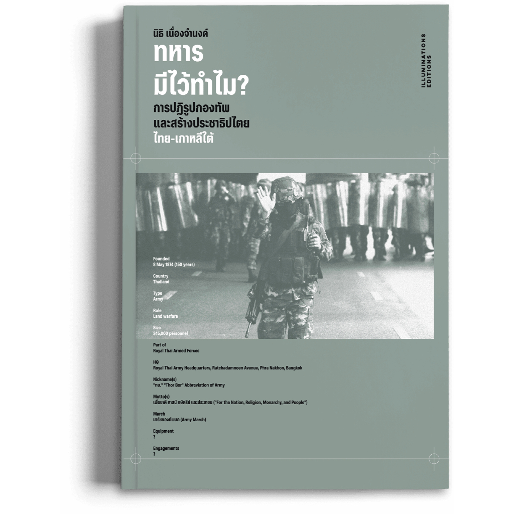 หนังสือ 'ทหารมีไว้ทำไม? : การปฏิรูปกองทัพและสร้างประชาธิปไตยไทย-เกาหลีใต้'