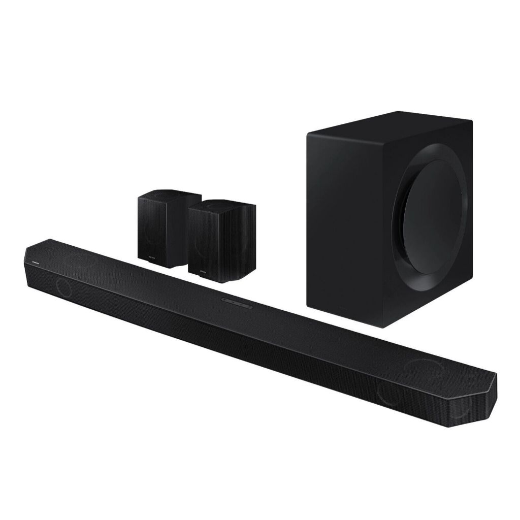 2022 Samsung Soundbar Q990B 9.1.4 ช่อง 512W Dolby Atmos ไร้สาย Bluetooth, HDMI, Wi-Fi, ซับวูฟเฟอร์ไร