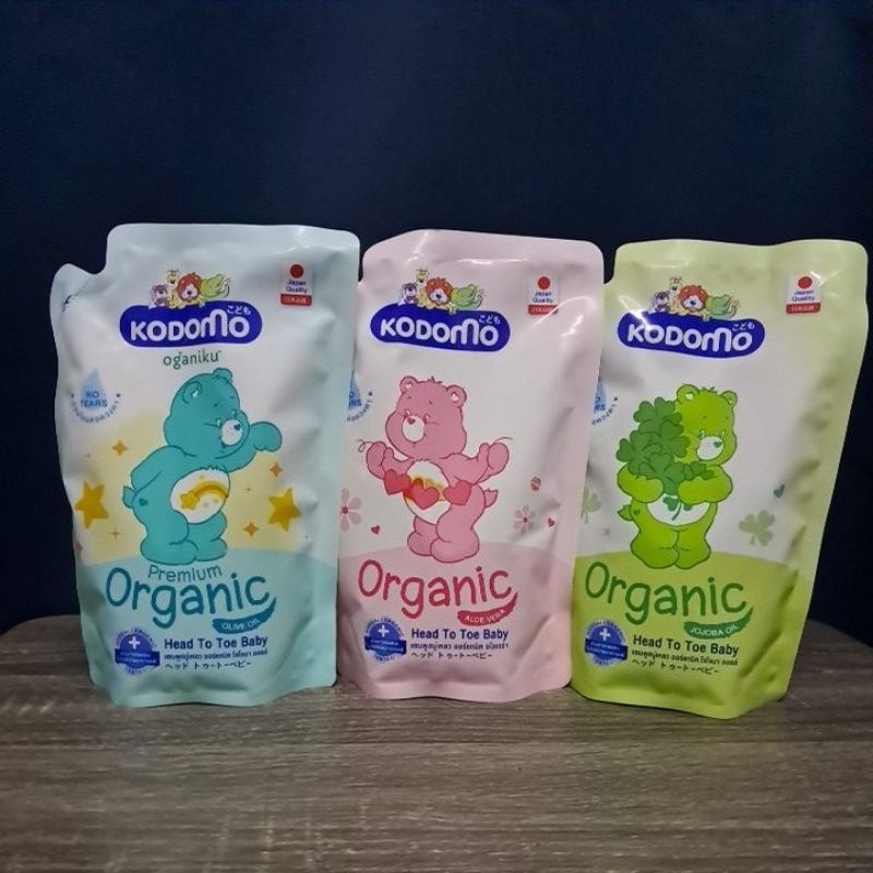 โคโดโมะ แชมพูสบู่เหลว เฮดทูโท เด็กแรกเกิด ถุงเติม 320-350 มล. Exp.08/2028