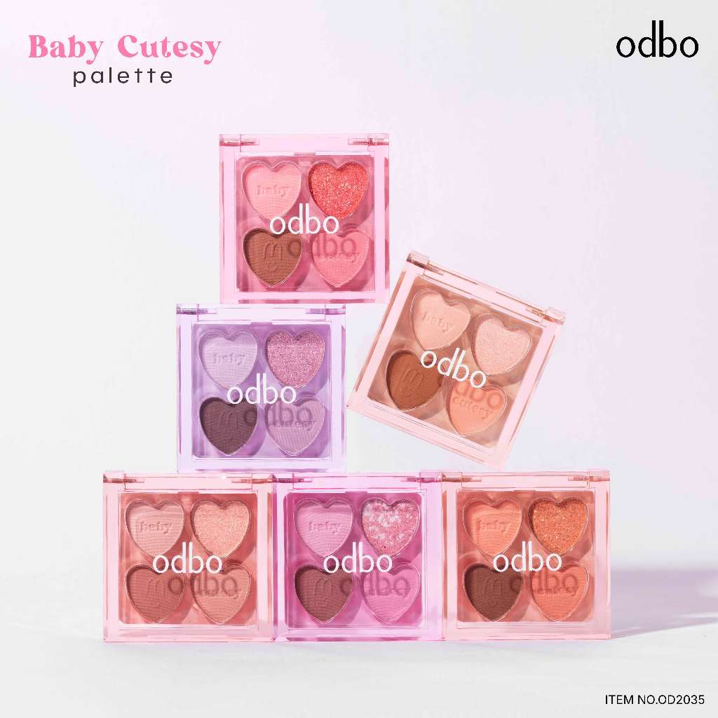OD2035 ODBO พาเลทเบบี้คิ้วท์ซี่ พาเลทแต่งตา ODBO โอดีบีโอ