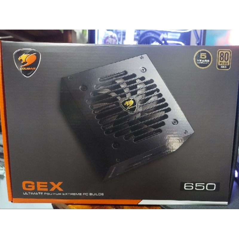 COUGAR (อุปกรณ์จ่ายไฟ) GEX 650 - 650W (80+ GOLD)