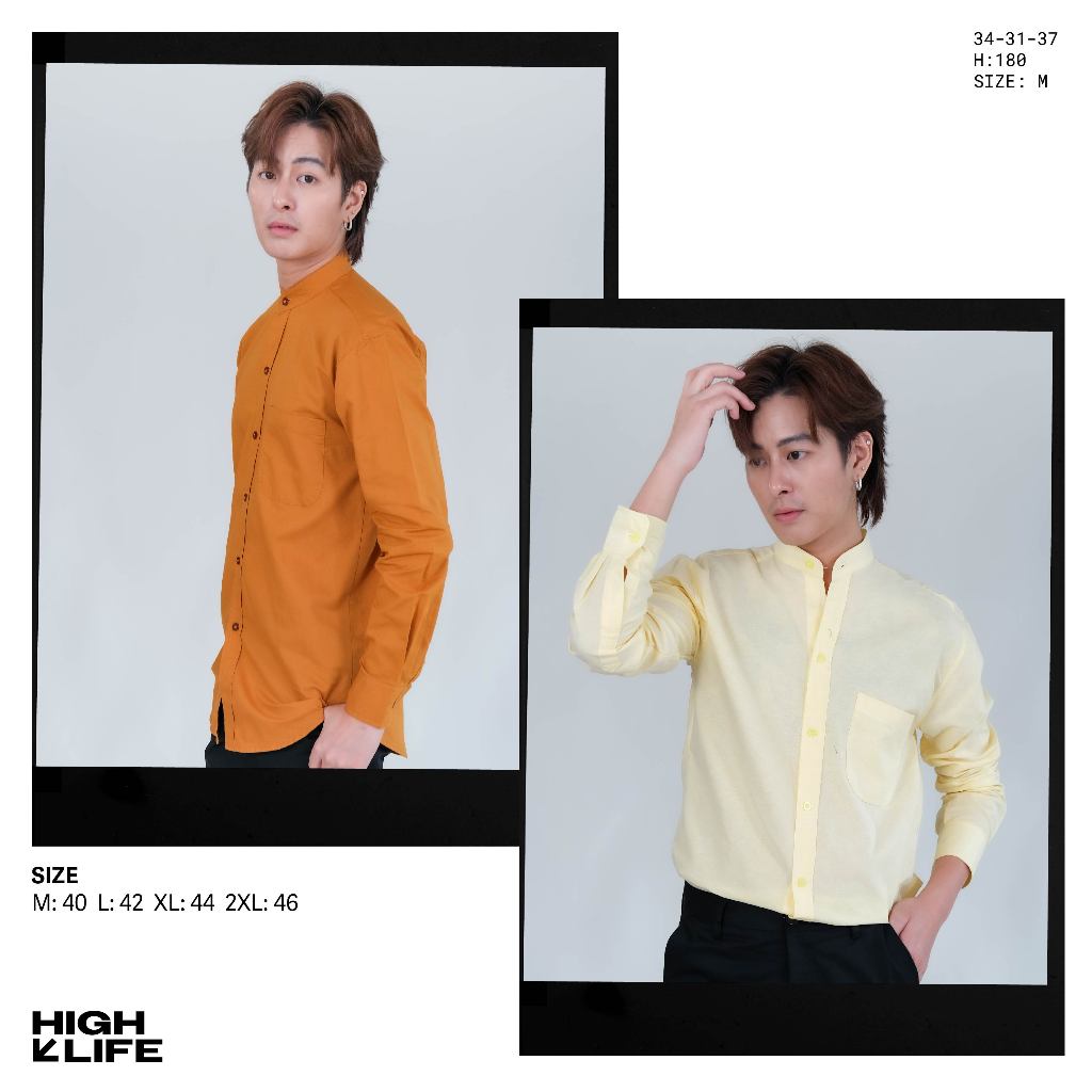 ‼️พร้อมส่ง‼️งานไซส์(M-2XL)14สี🌈เสื้อเชิ้ตคอจีนเเขนยาว ผ้าOxford รูปที่ 6