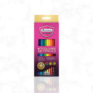 สีไม้มาสเตอร์อาร์ต Premium สีไม้ 1 หัว แท่งยาว 12สี , 24สี รุ่นใหม่ Master Art / 1 กล่อง
