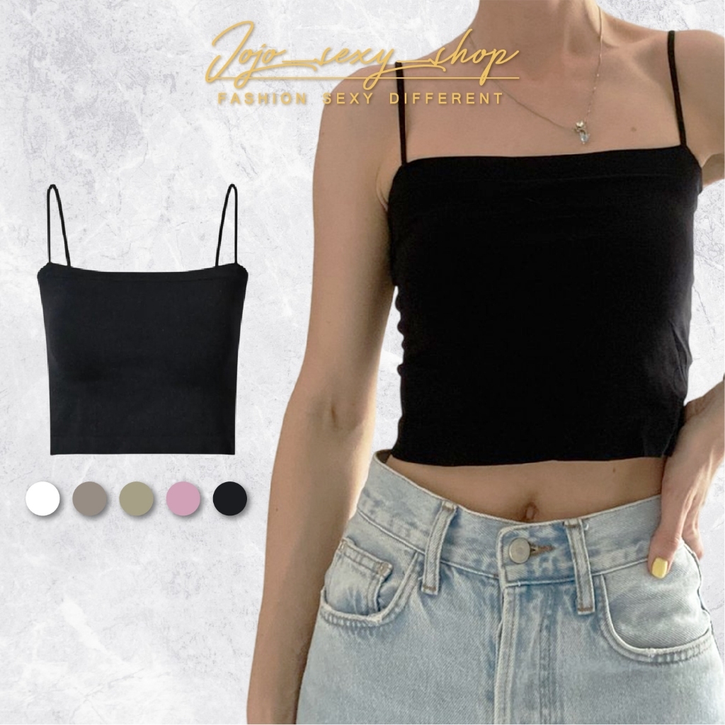 เสื้อสายเดี่ยว บราไร้โครง มีฟองน้ำ 1806 แฟชั่นผู้หญิง ส่งจากไทย LBZDDBXXL