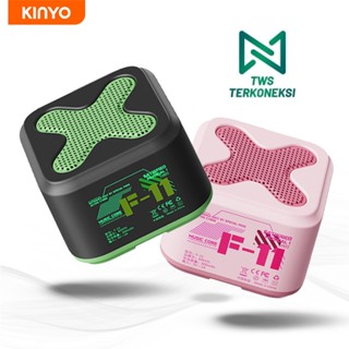 Kinyo F11 มินิลําโพงบลูทูธไร้สาย HiFi เสียงเบส ขนาดเล็ก ทรงส…