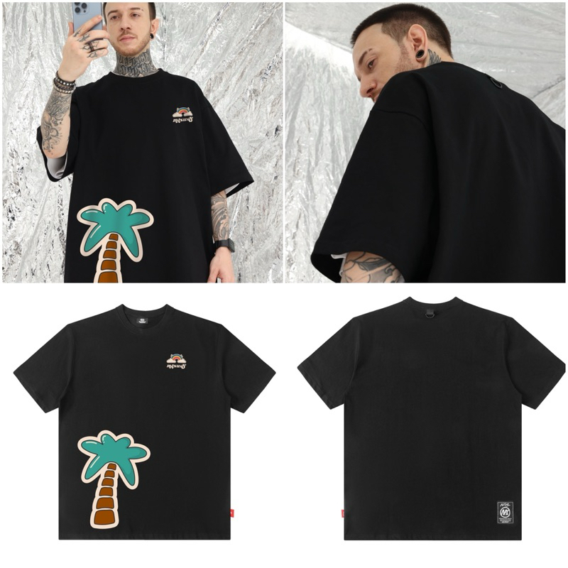 MAXWDF Coconut Tree Oversize Tee [Black]