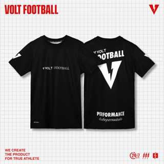 VOLT เสื้อยืดสปอร์ตพิมพ์ลาย Vector Football Black สีดำ ระบาย…