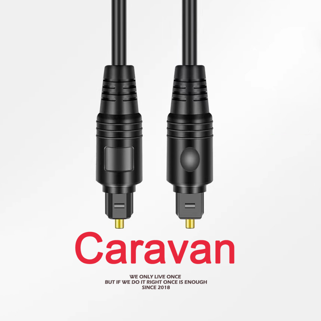 Caravan Crew OD2.2 TOSLINK Cable สายสัญญาณเสียงไฟเบอร์ออปติกสําหรับ CD DVD SPDIF สําหรับทีวีลําโพง