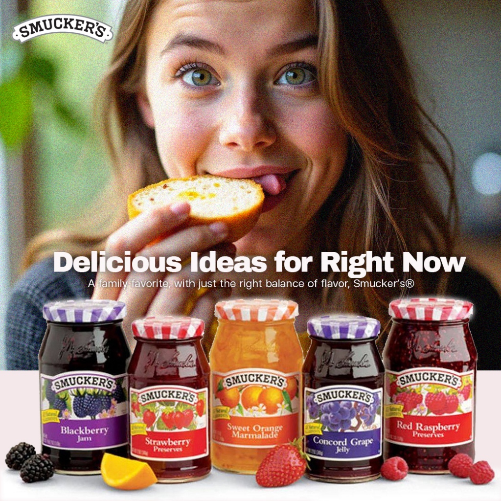 Smucker’s Jam สมัคเกอร์ส แยมผลไม้ หลากชนิด ขนาด 340g