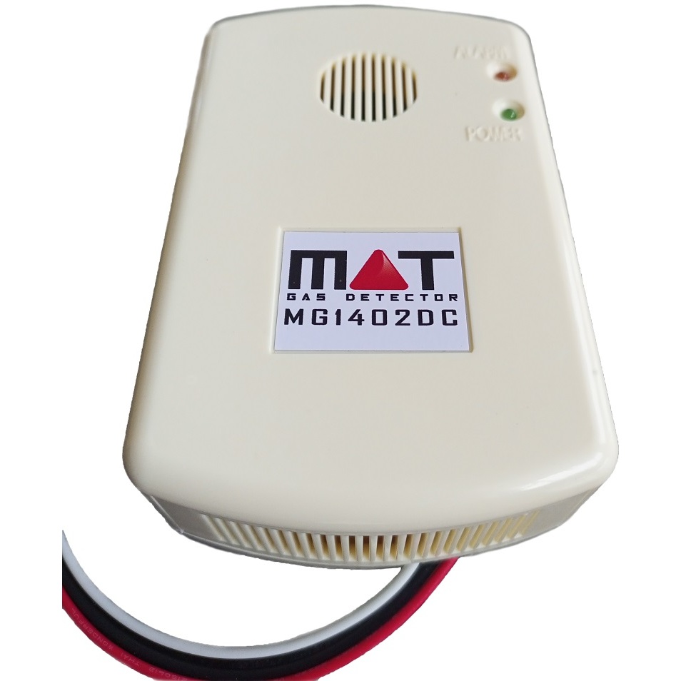 เตือนแก๊สรั่ว สัญญาณ Gas Alarm output 12VDC / NO CONTACT Power Supply 12VDC GAS DETECTOR MG1402__