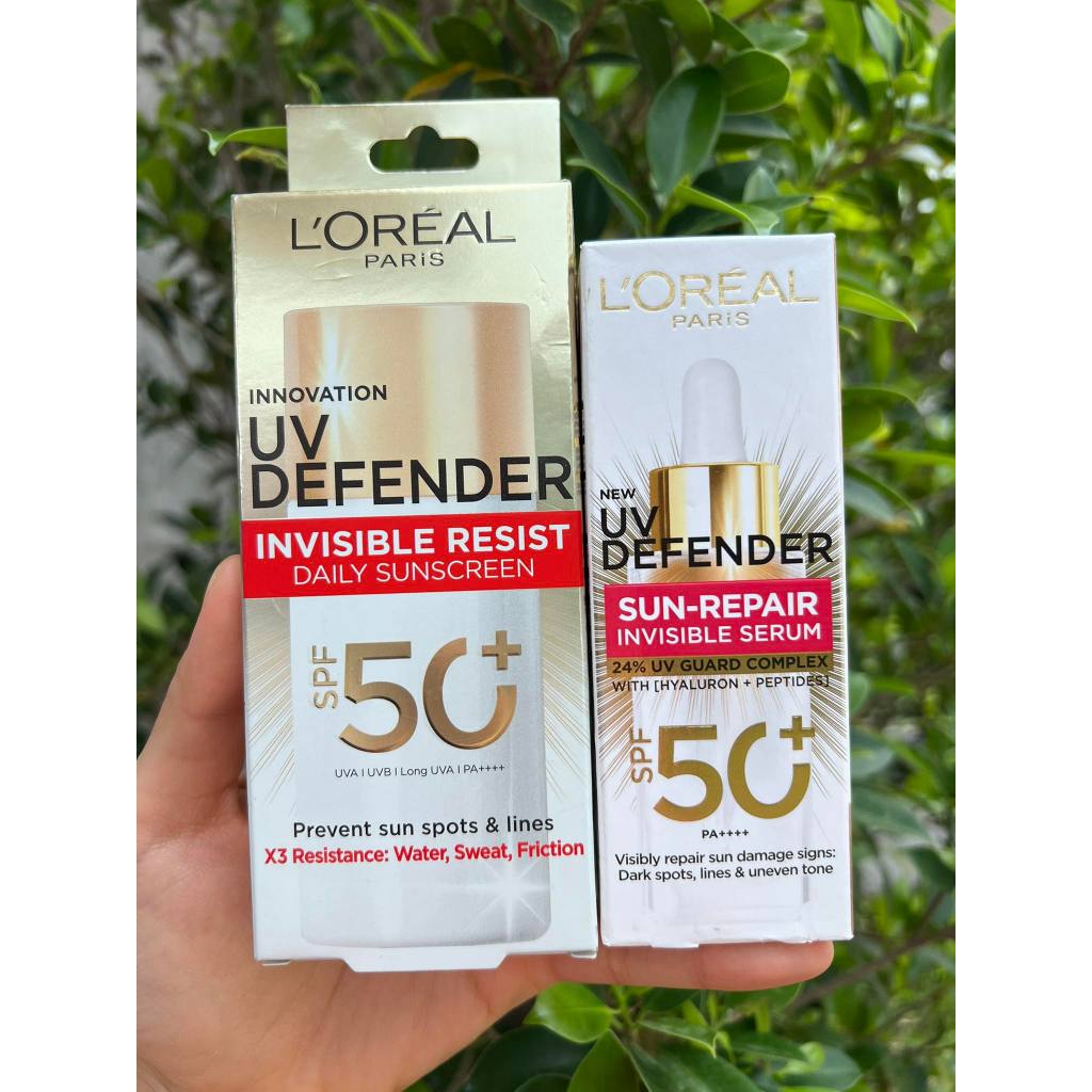 ฉลากไทย ใหม่ล่าสุด💥Loreal UV Defender Sun-Repair Invisible Serum 30ml / Invisible Fluid SPF 50+ PA++