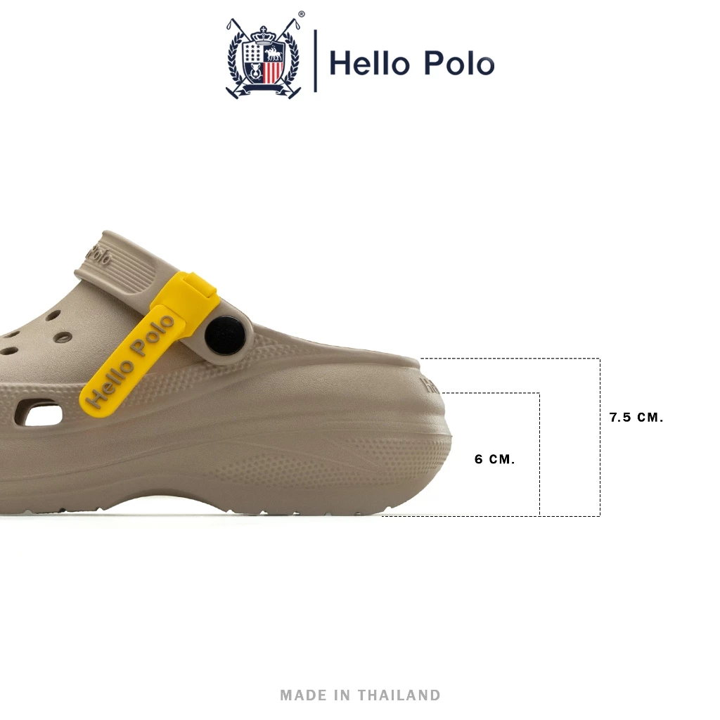 รองเท้าแตะมีรู ส้นตึก Hello Polo รุ่น HP8052 thumbnail 7